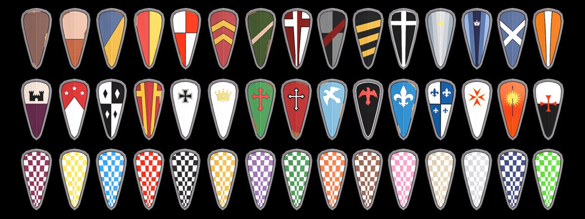 3D Game Kit-Medieval Shield Pack