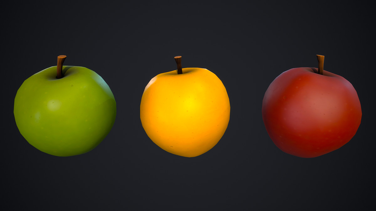 Stylized Fruit Pack – Market & Food Props – Game Ready
