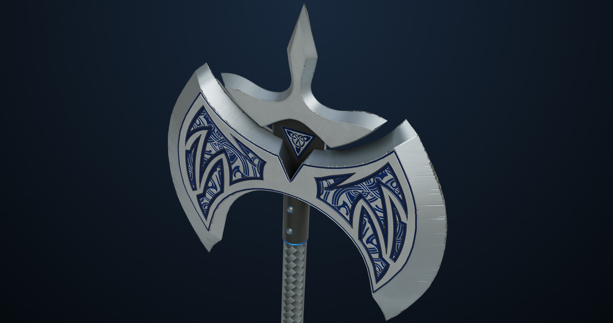 Battle Axe 04 URP HDRP Textures
