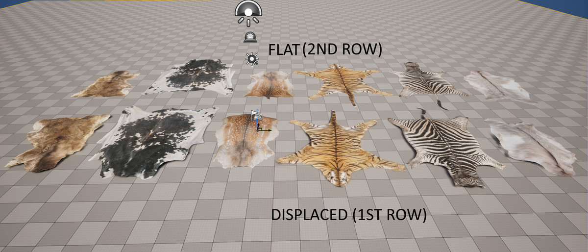 animal pelts volume two: cow, zebra, tiger, bear, deer, goat