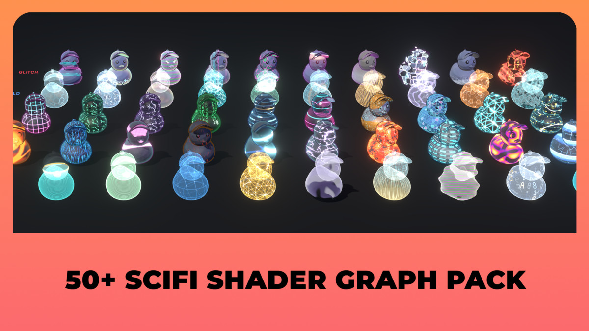 50 SciFi Shader Graph Pack