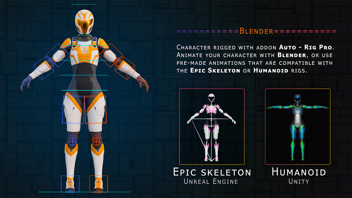 Futuristic girl | Sci-Fi character