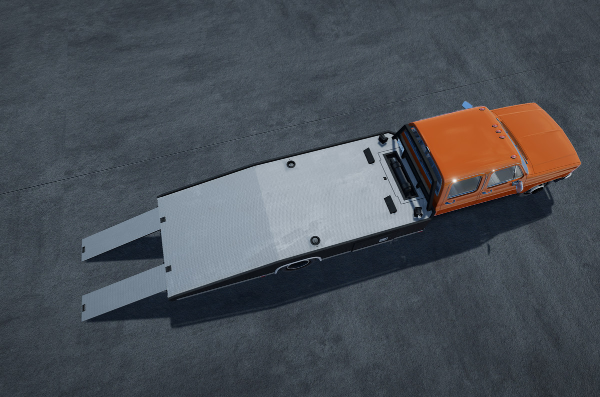 Crewcab ramp truck