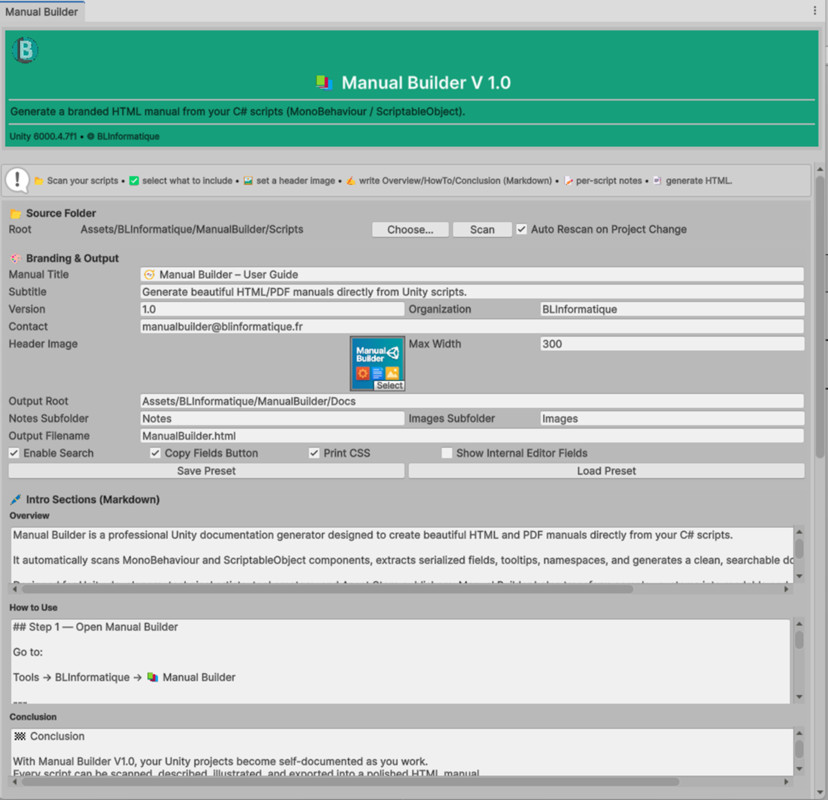 ManualBuilder