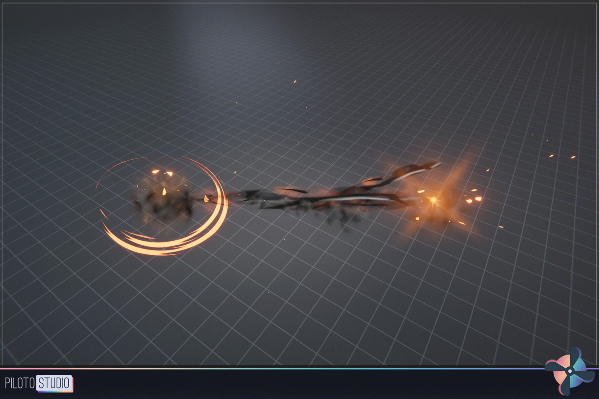 Stylized Laser Beam Attacks - 39 VFX