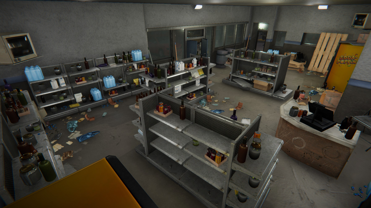 Realistic Modern Roadside Convenience Store Asset Package