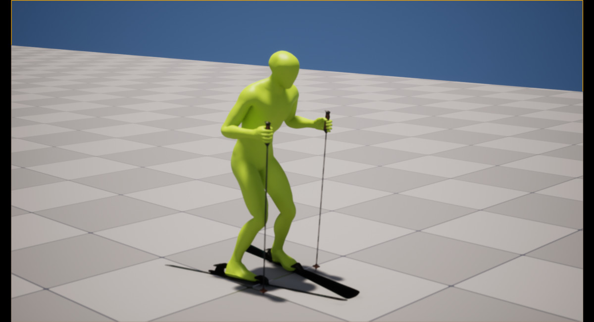 Ice Skie and Skate Animation