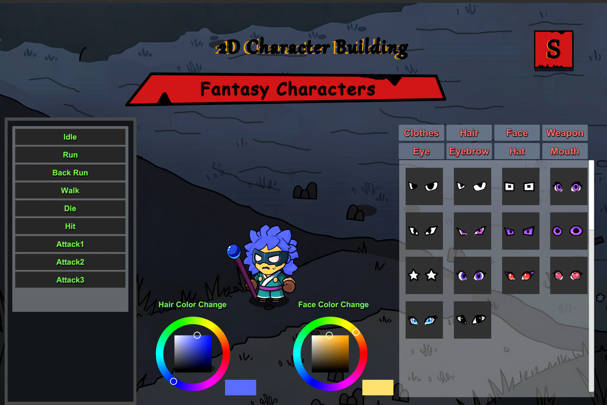 2D Character Building - Fantasy Characters