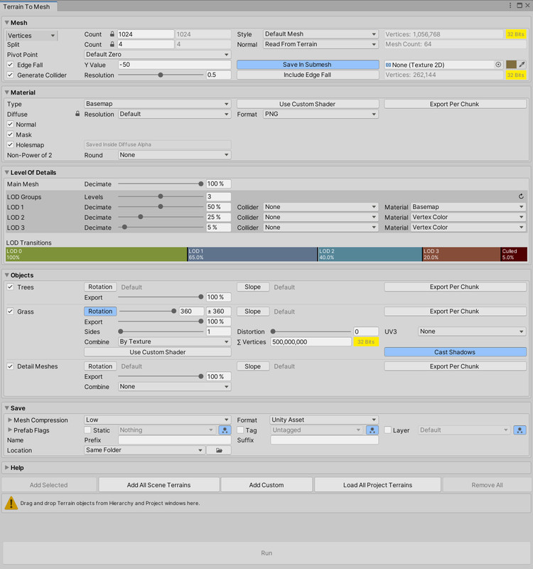 Terrain To Mesh