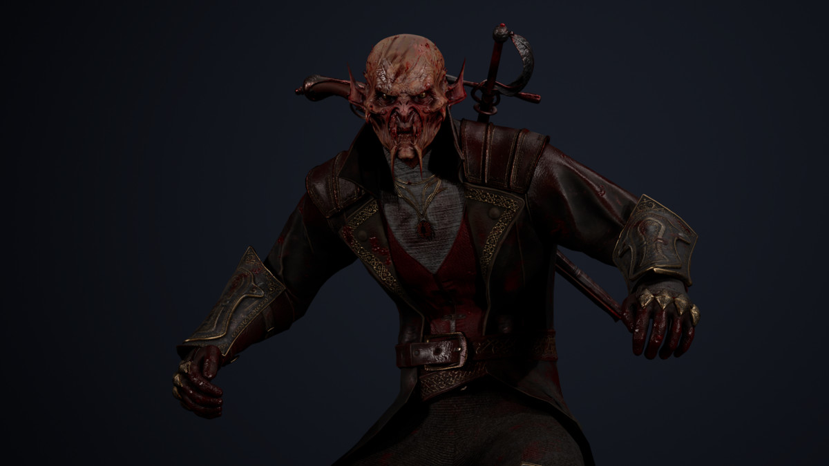 Vampire Monster Character – Dark Fantasy Hunter | Horror Enemy