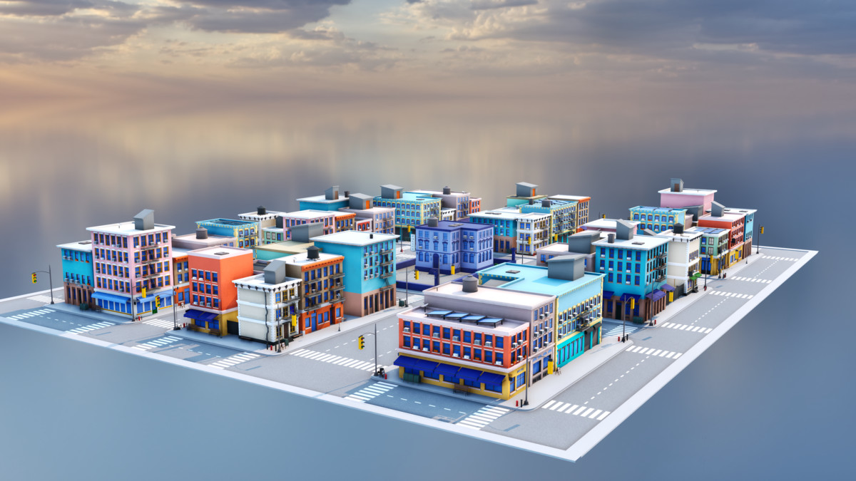 Modular Stylized Cartoon City Pack [Desktop & Mobile]