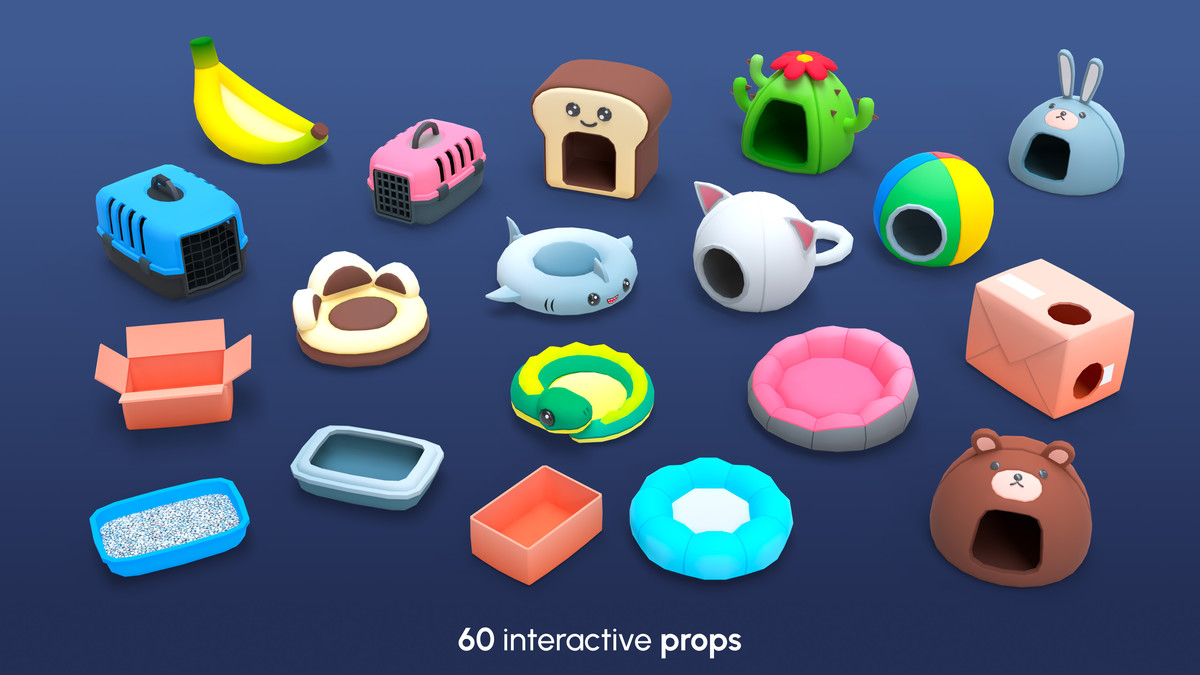Pets Mini - Low Poly Animated Animals Pack