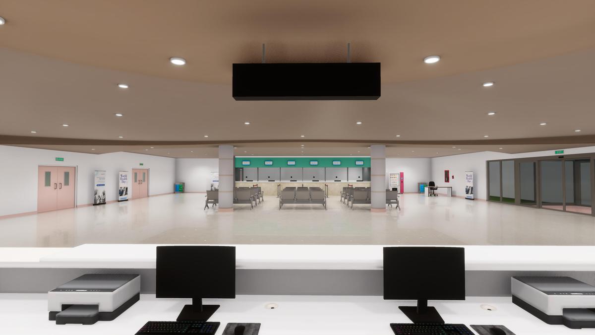 Hospital Reception & Corridor