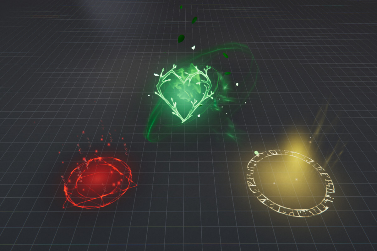 Stylized AOE Magic Spells