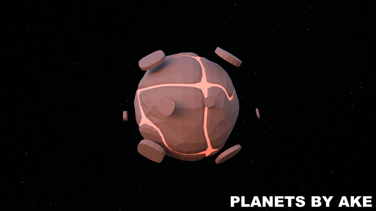 Low Poly Planets by Ake