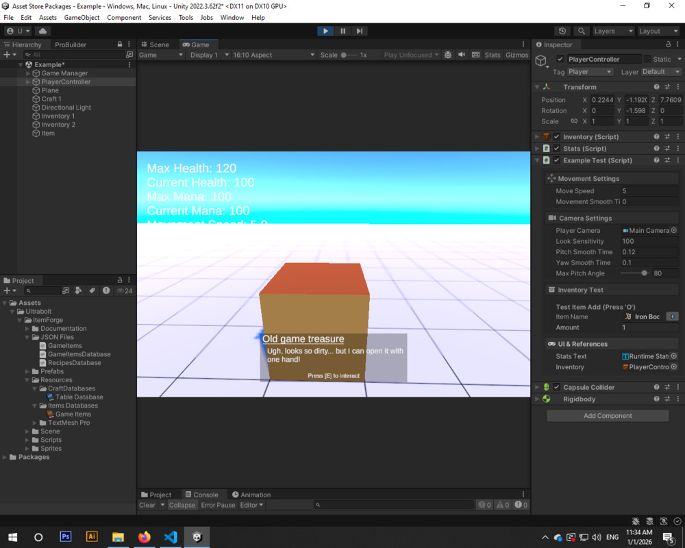 ItemForge - Advanced Inventory System