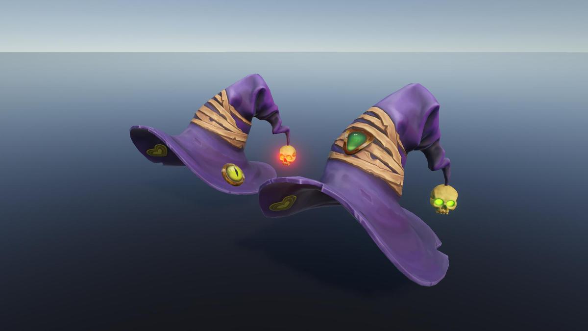 Stylized Magic Hats l Game Ready l Handpainted