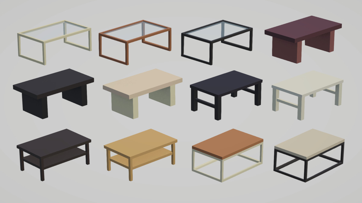 Low Poly Interior Houses – Modular Home Assets Pack