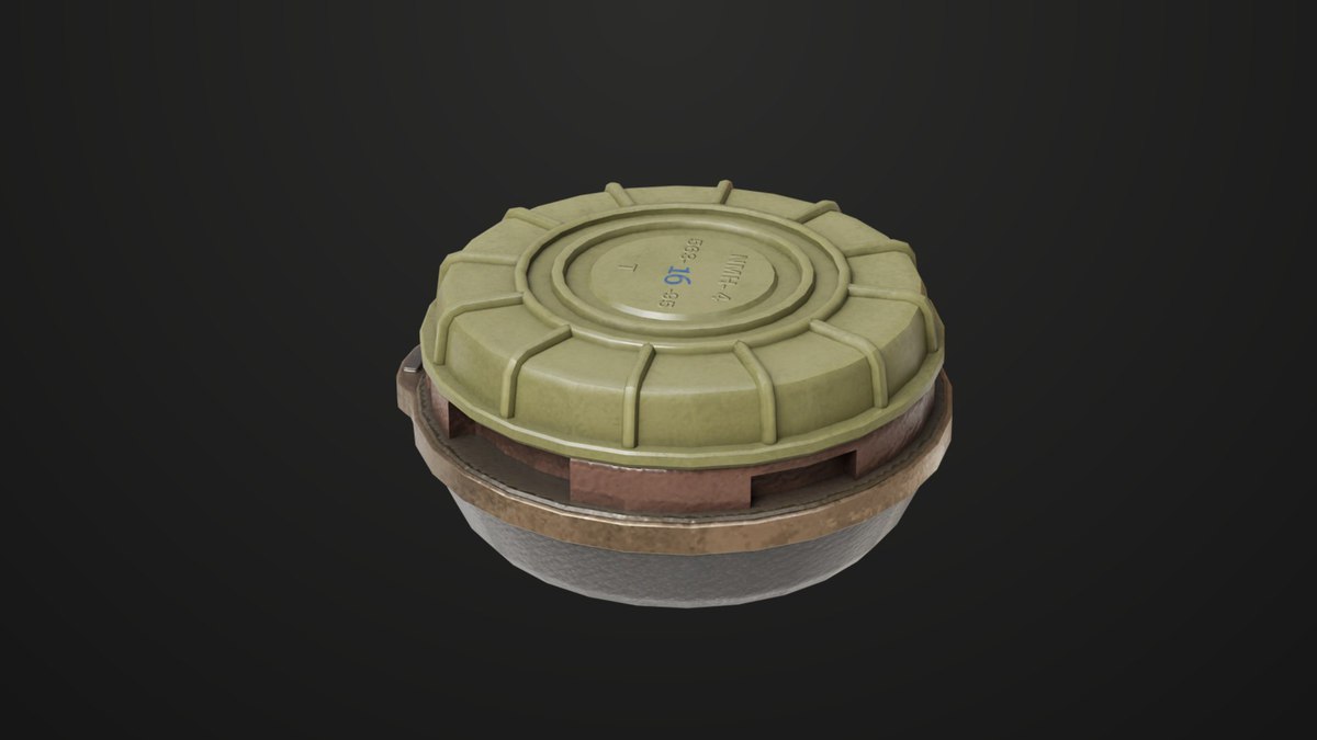 Mine Bomb Collection Single Mat HDRP URP Textures