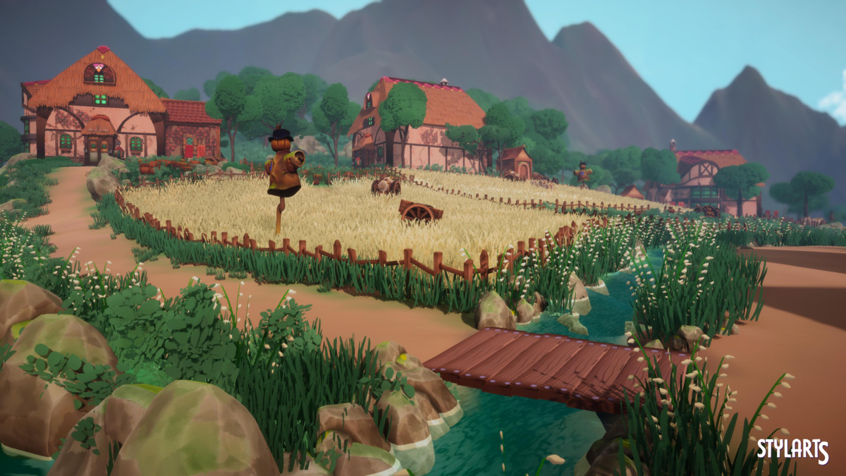 Stylized Windmill Valley Environment