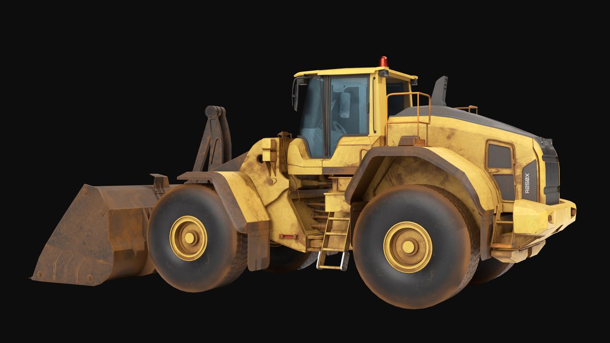 Dirty Mining Truck 02 URP HDRP Textures
