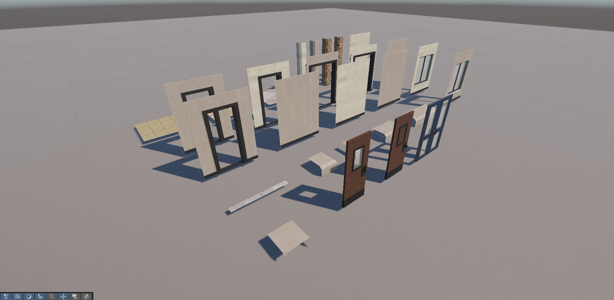 Modular Abandoned School Pack + Animated Monster Character