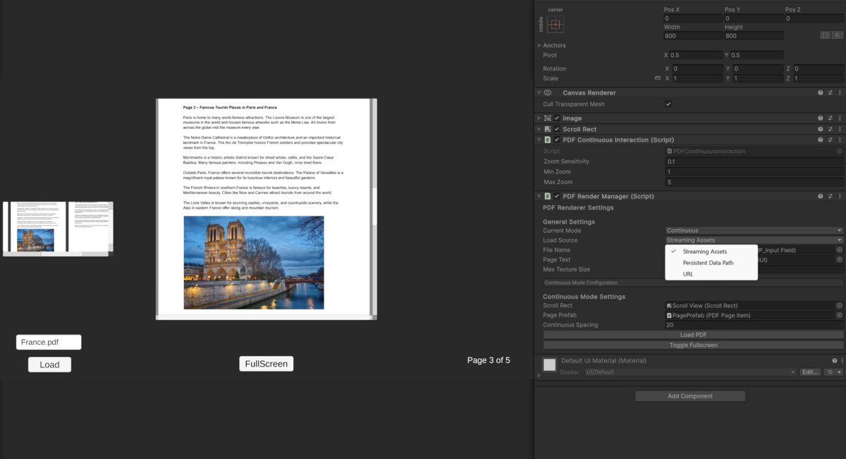 Advanced Runtime PDF Render Plugin