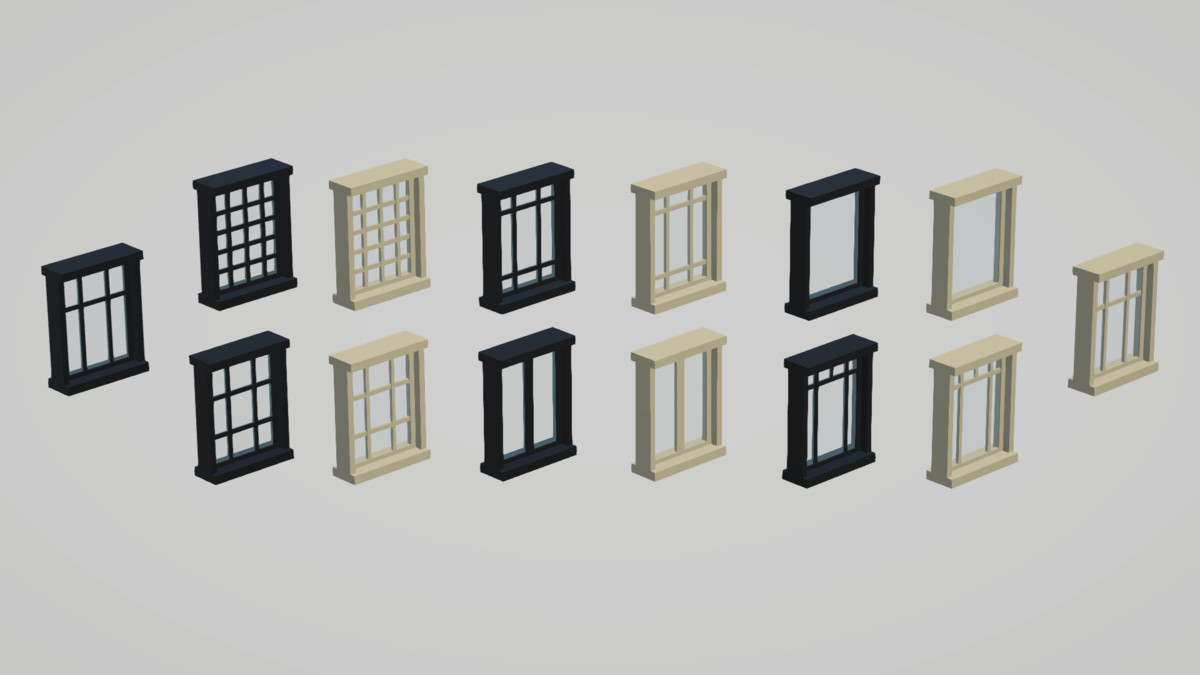 Low Poly Interior Houses – Modular Home Assets Pack