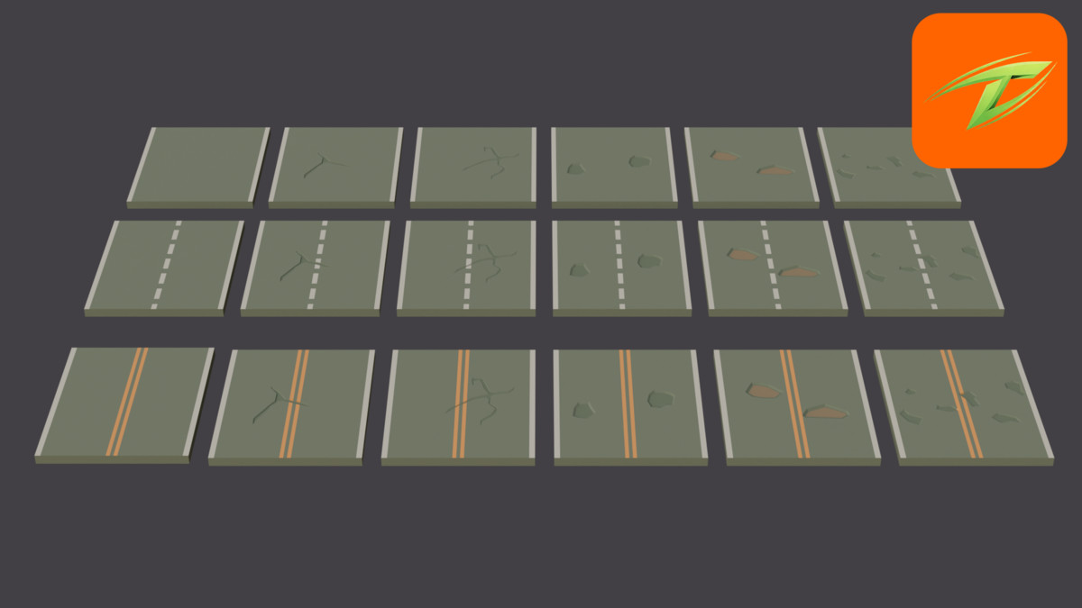 Stylized Road Pack - Thinkix Studios