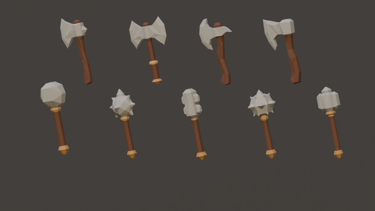 Fantasy Melee Weapons - Low Poly Pack