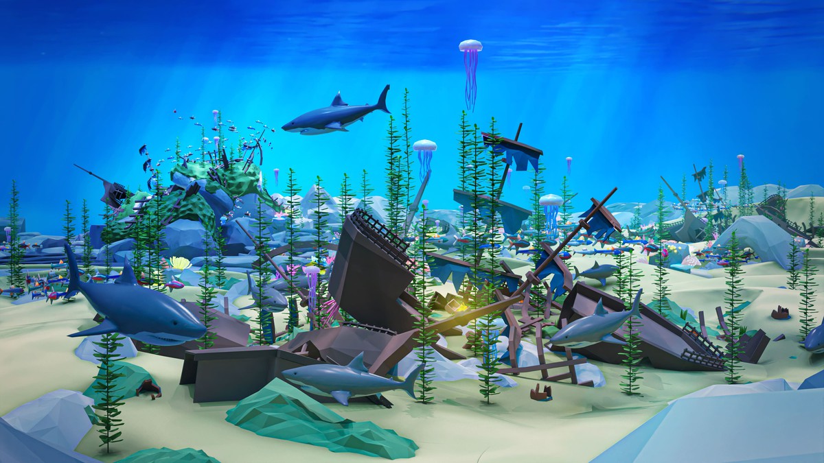 Underwater World - Low Poly 3D Models Pack