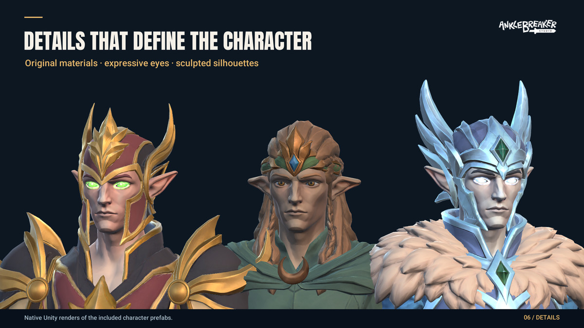Stylized Elves Characters - Facial & Body Rig