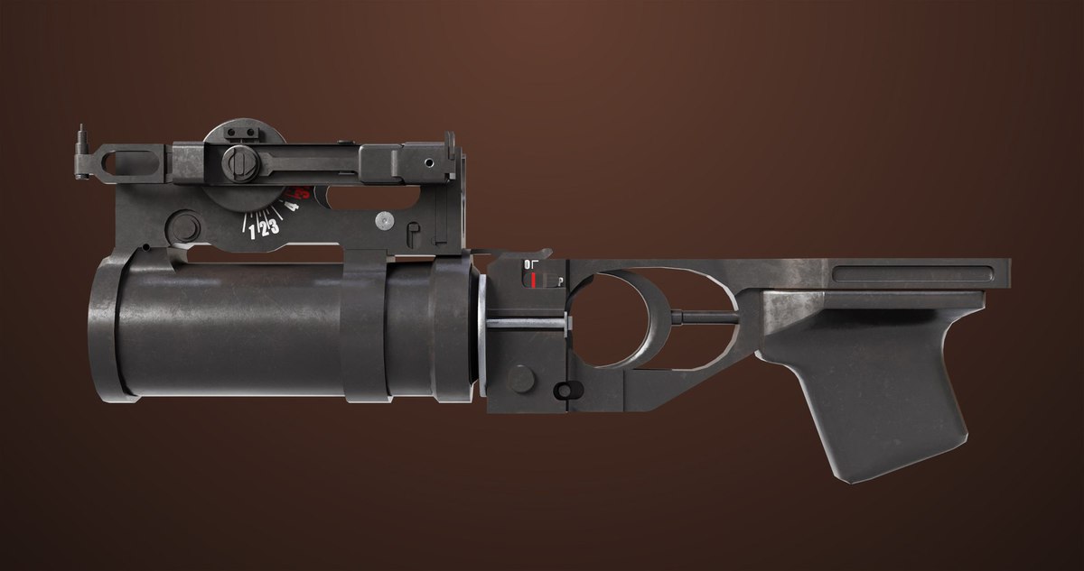 AKMS Light Machine Gun 10 Metal URP HDRP Textures