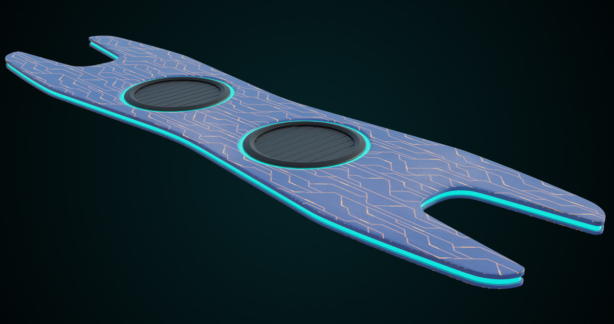 Sci-Fi Hoverboard 1 URP HDRP Textures