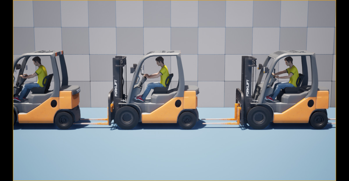 Forklift Operator Animation