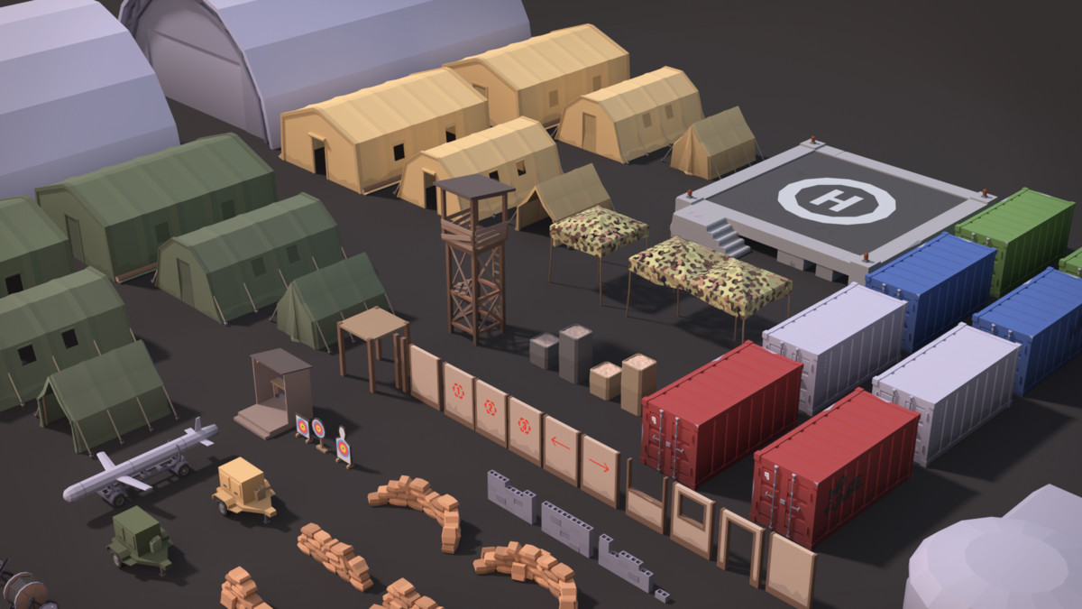 Military Props Pack (Stylized) – BoznaWhat