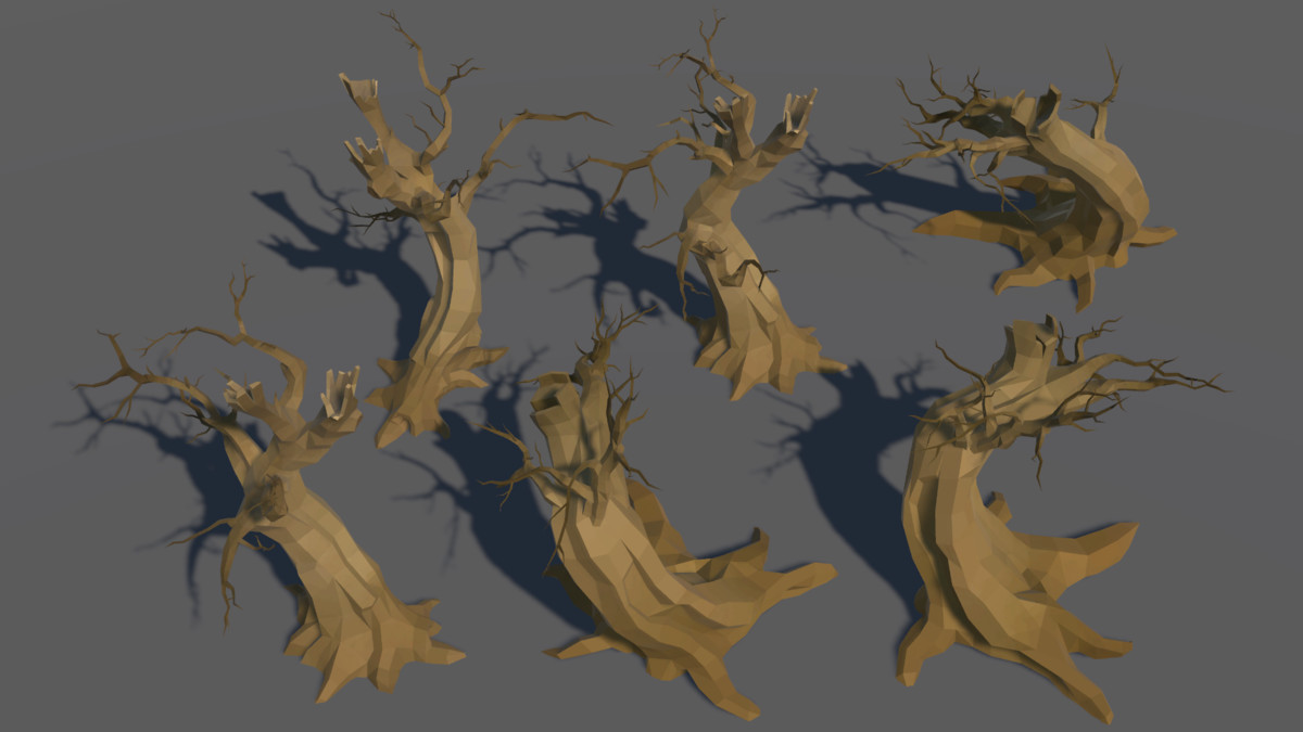 LowPoly Nature DeadTree