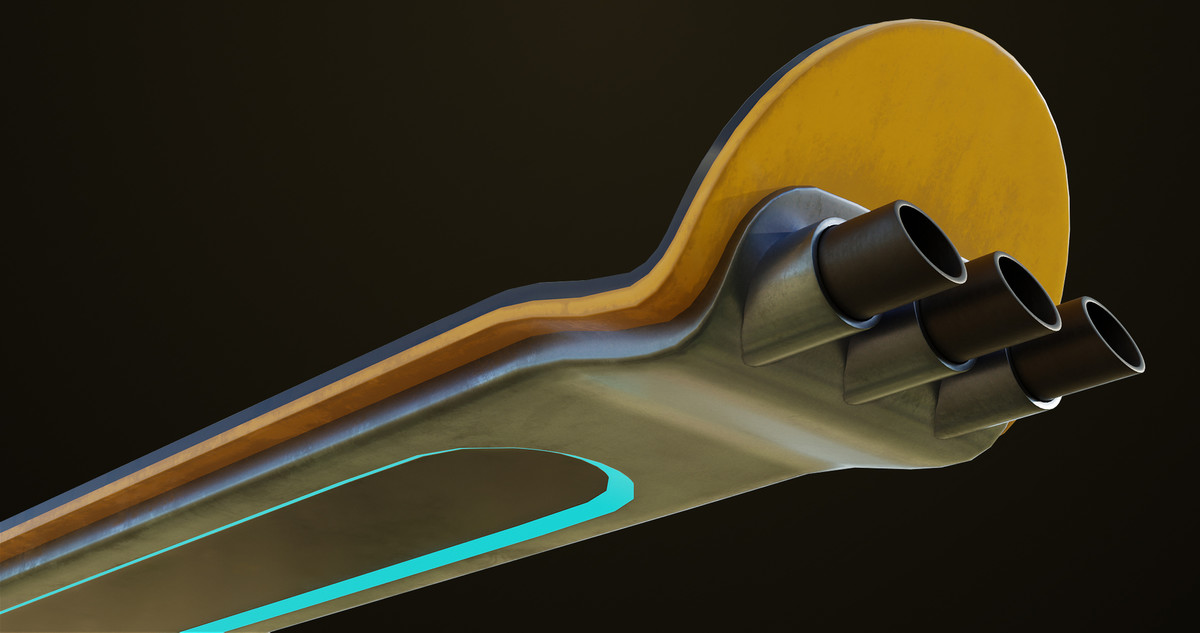 Sci-Fi Hoverboard 5 URP HDRP Textures