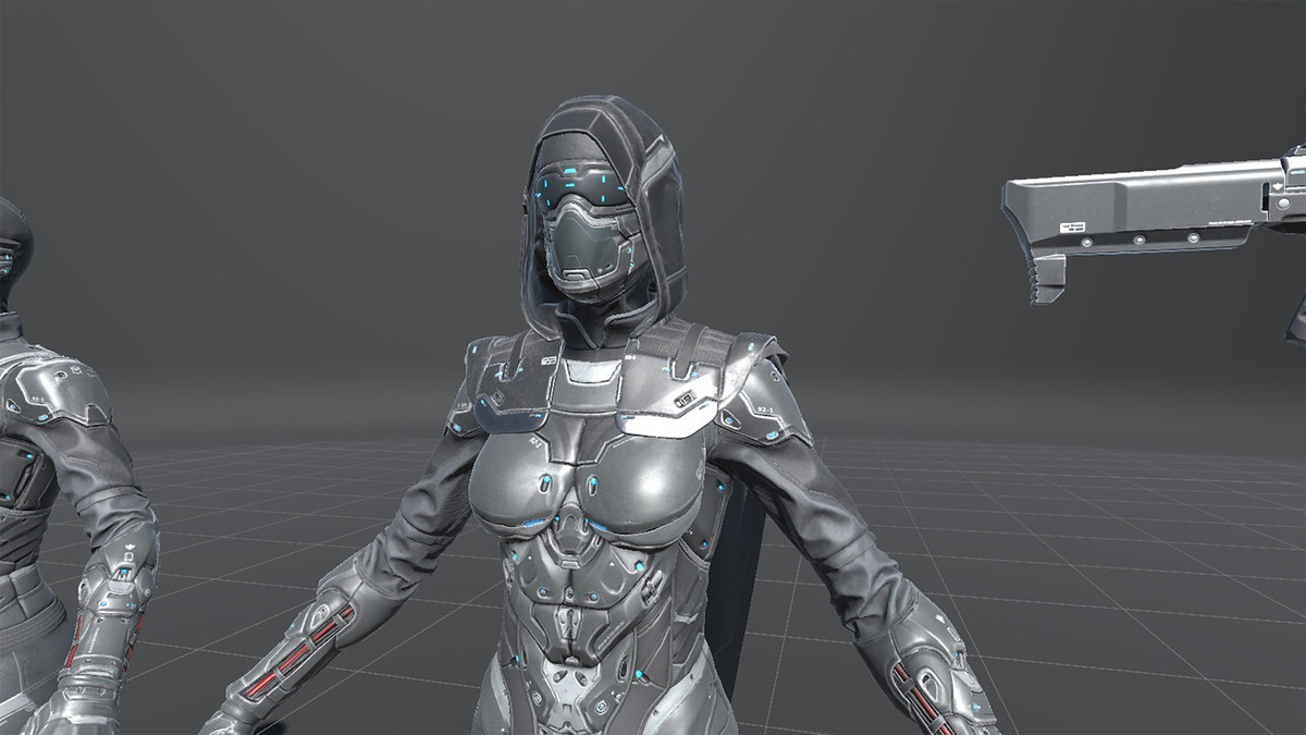 Cyberpunk Sniper - Female