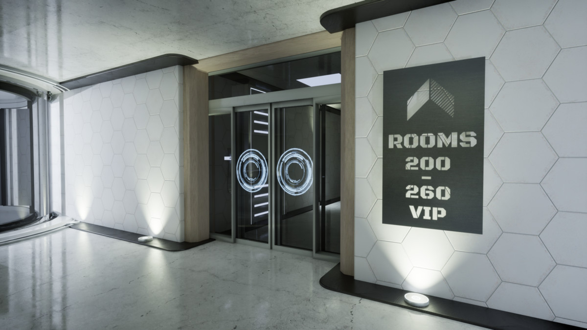 Futuristic Luxury Hotel – Sci-Fi Resort Environment