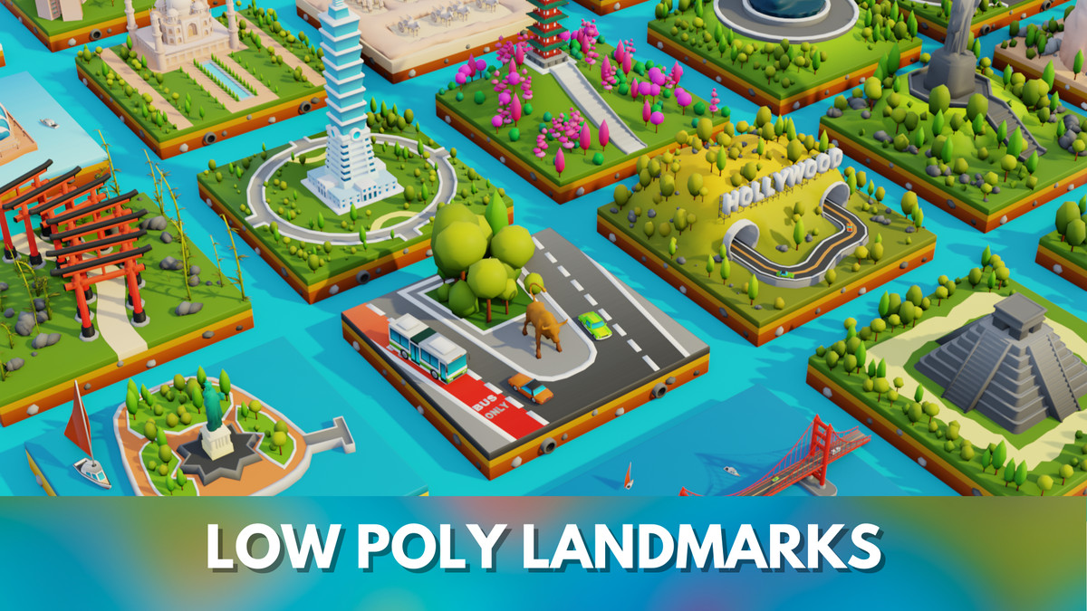 Low Poly LandMarks by IGS