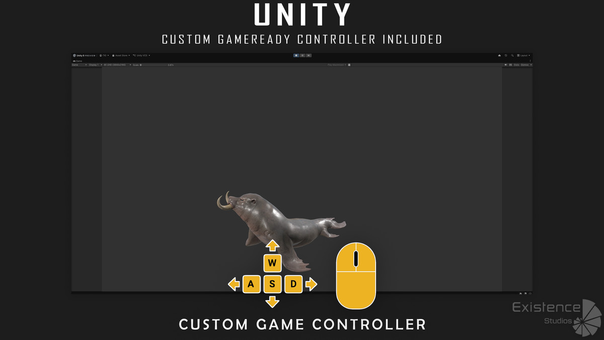 Walrus Seal - Underwater Enemy Creature