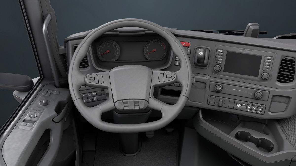 Chassis06 Cement Trailer 01 White URP HDRP Textures