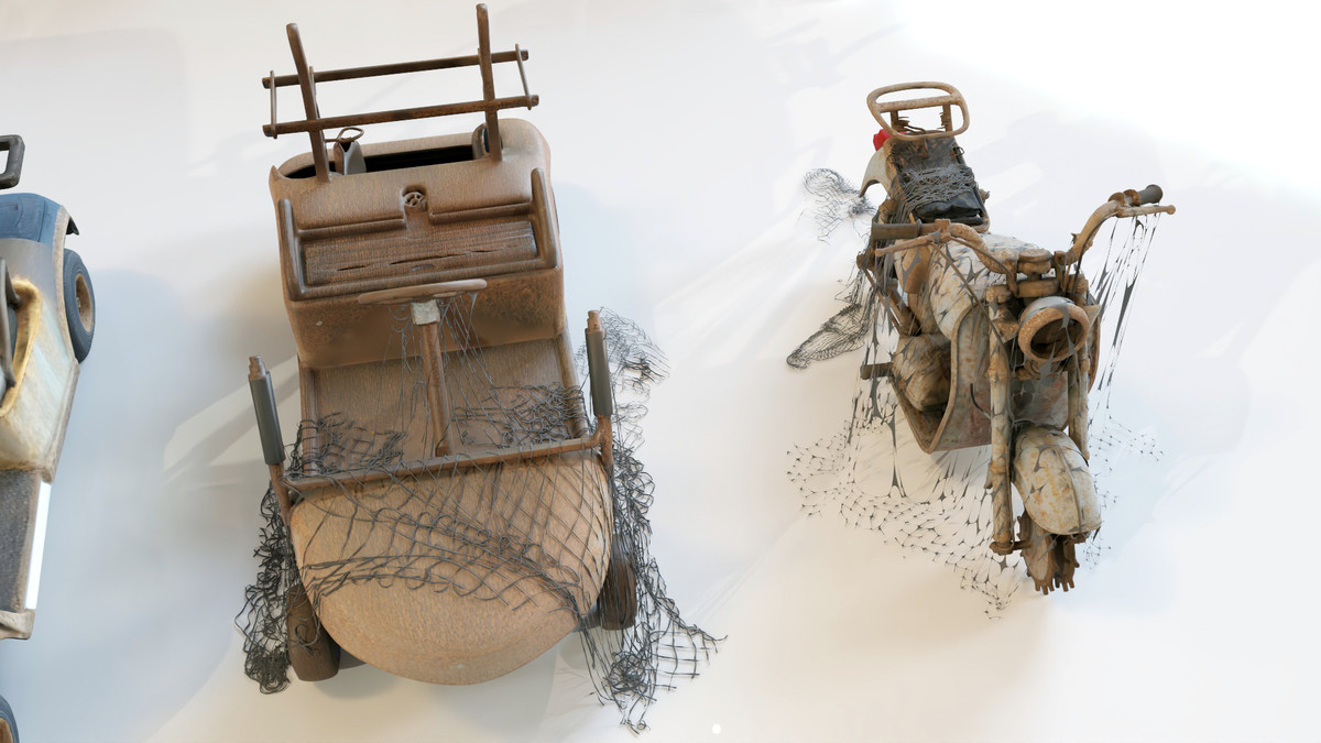 Post-Apocalyptic Junkyard Rusty Gas Station Props Pack (217 3d assets)