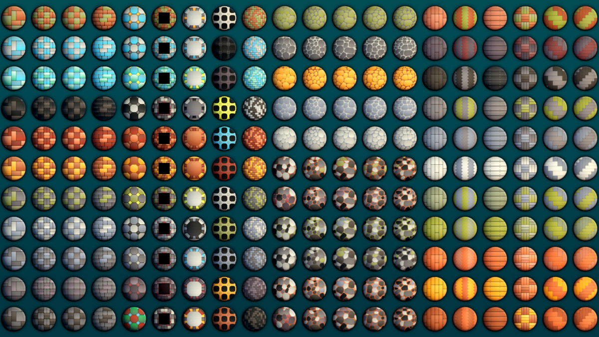 300+ Stylized PBR Ground & Surface Materials - Brick, Wood, Stone & Marble