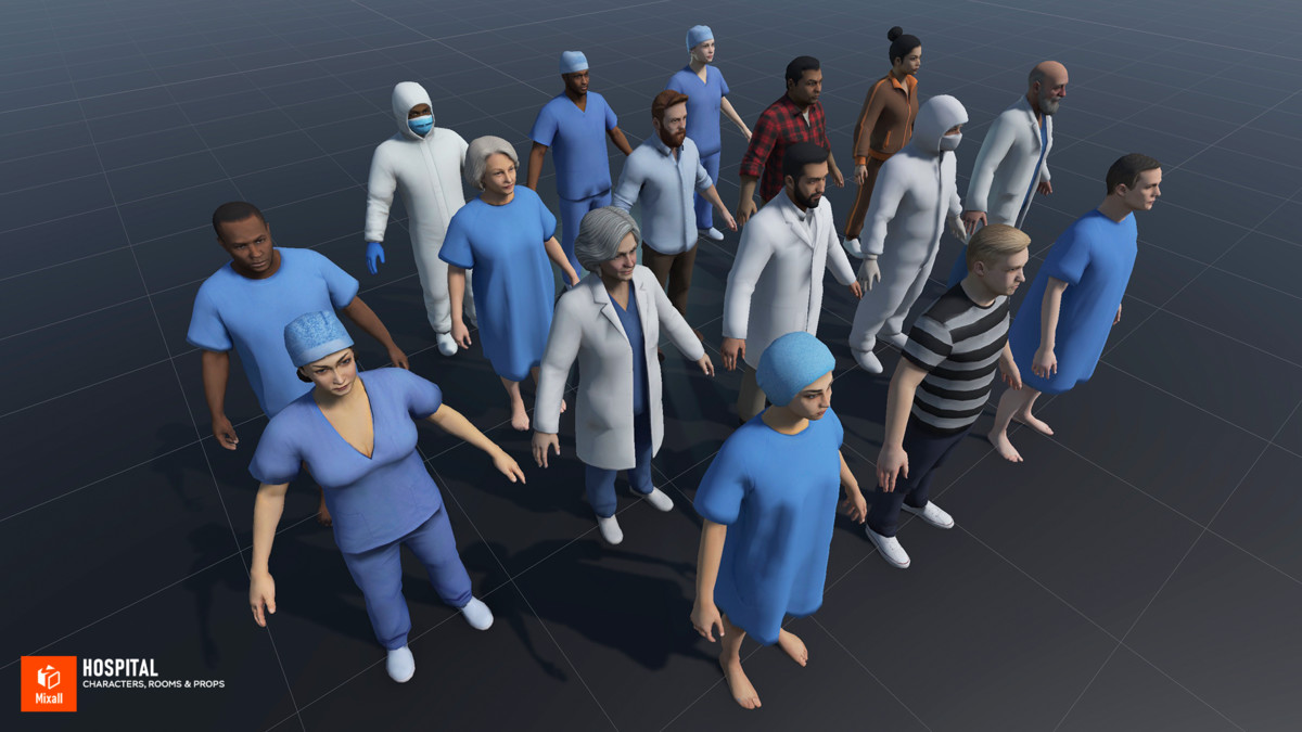 Hospital - Characters, Rooms & Props