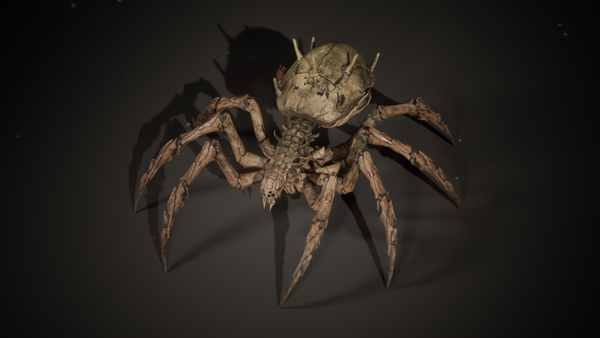 Bone Spider - Customizable Horror Monster