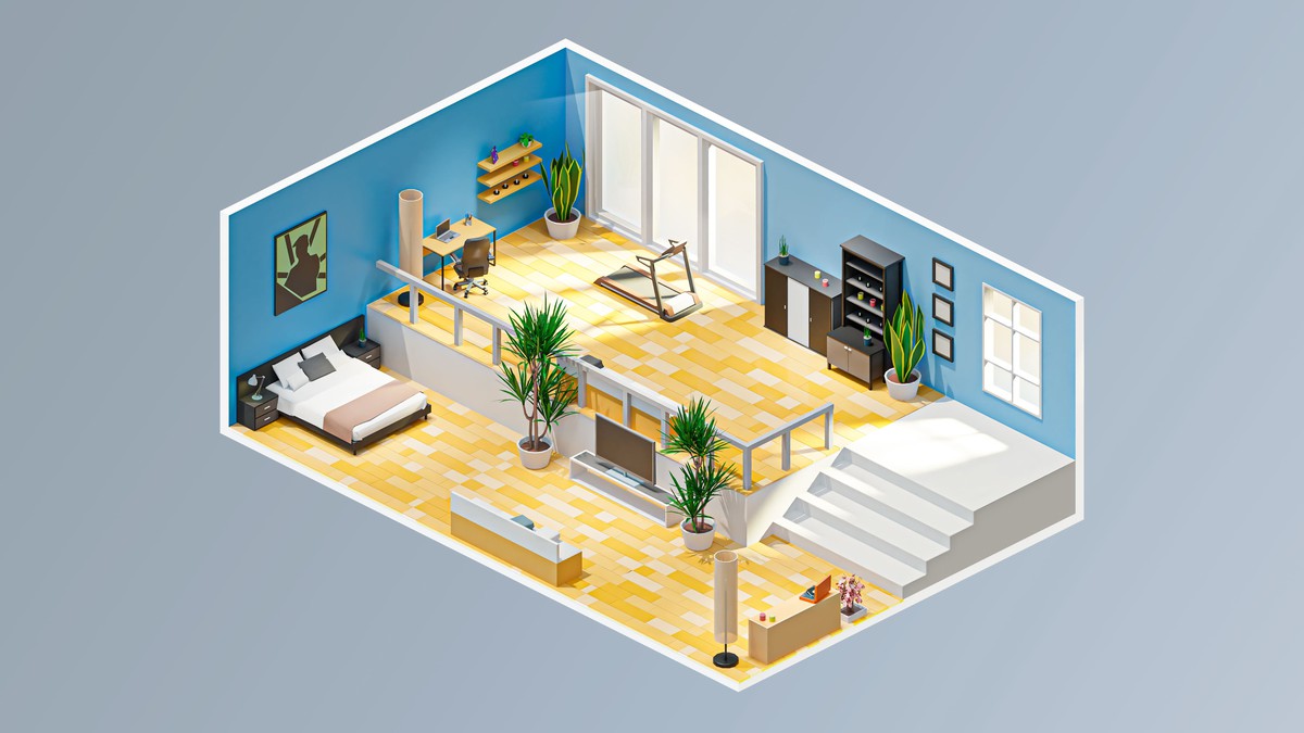 Interior 6 - Low Poly 3D Models Pack