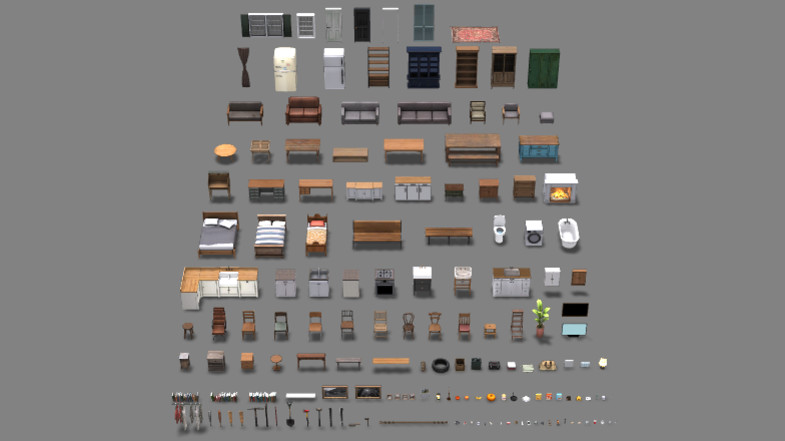 3D Props - House Interiors Set