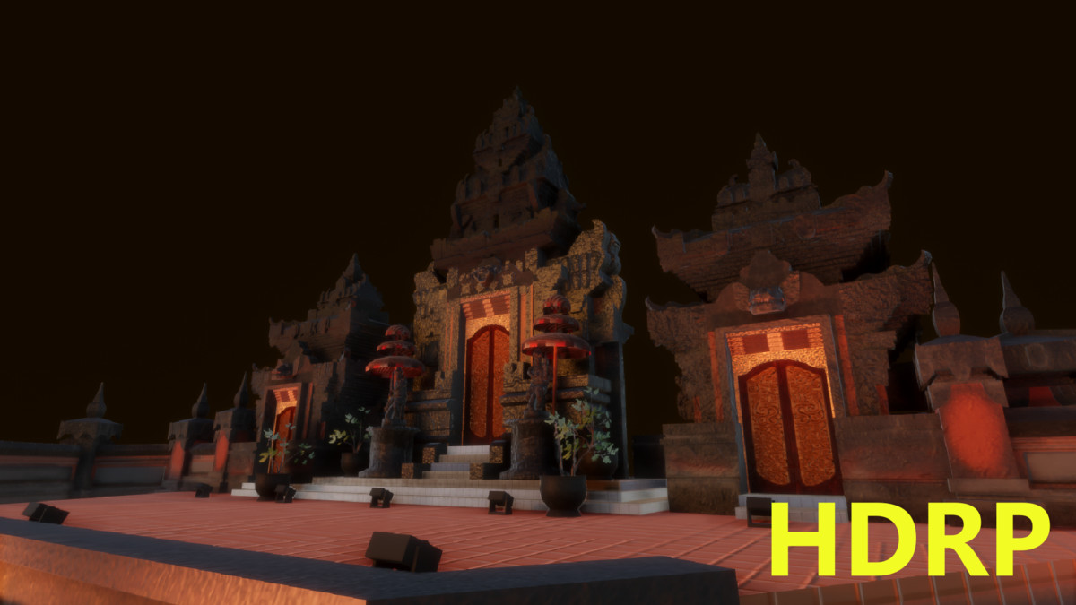 Virtual Balinese Theater Stage 3D Model
